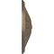 Ekena Millwork Brontes Ceiling Medallion (Fits Canopies up to 3 5/8"), Hnd-Painted Warm Silver, 25 1/2"OD x 5 1/2"P CM25BRWSS - alternate 4